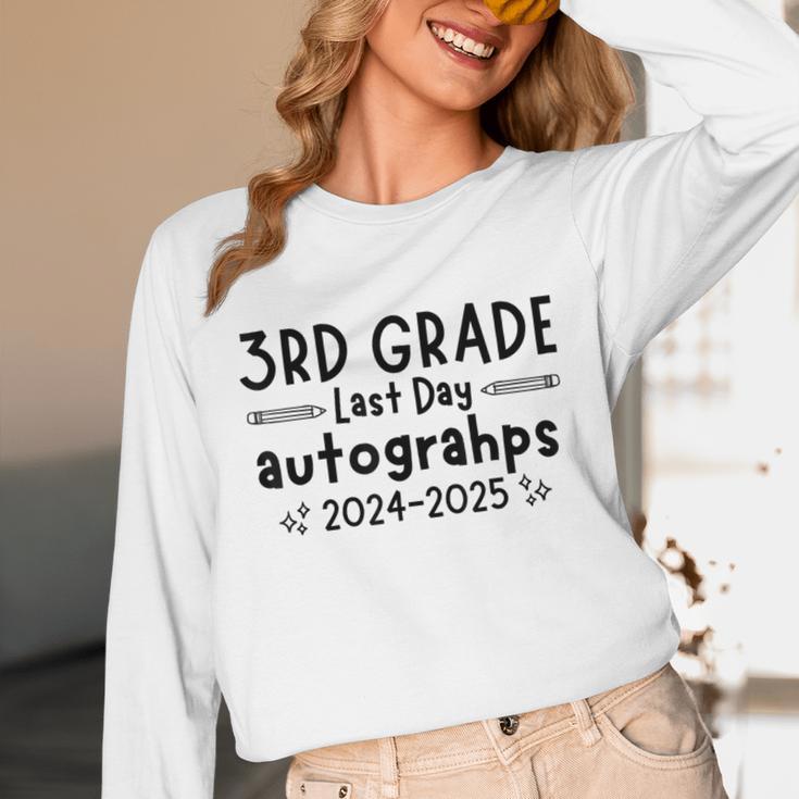 Last Day Of School 3rd Third Grade Sign My Shirt Graduation Unisex Long Sleeve T-Shirt