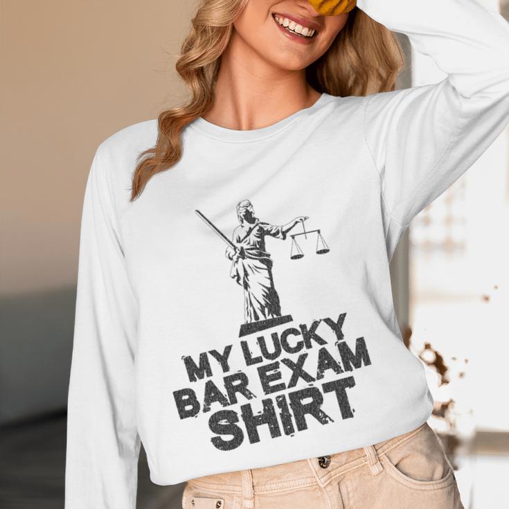 Law School Graduation My Lucky Bar Exam Shirt Lawyer Unisex Long Sleeve T-Shirt