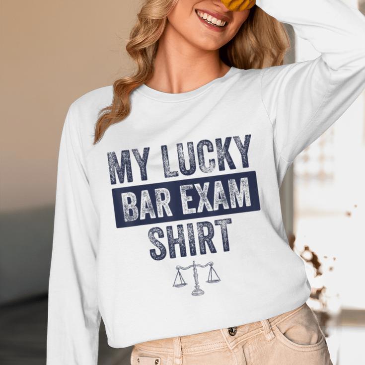 Law School Graduation Him Her Lucky Bar Exam Unisex Long Sleeve T-Shirt