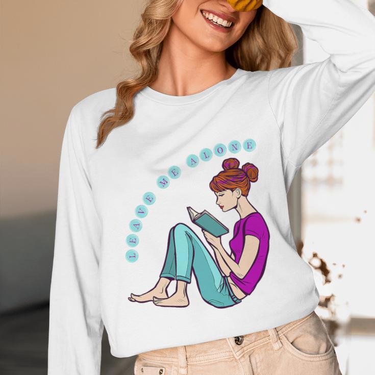 Leave Me Alone I'm Reading a Book For Bookworms Premium Tri-Blend Unisex Long Sleeve T-Shirt