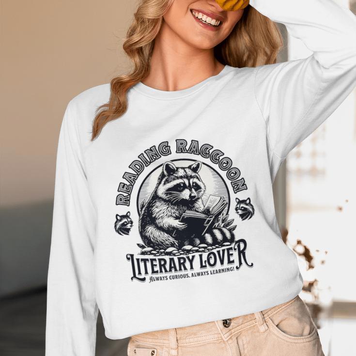 Literary Lover Reading Raccoon Books Premium Unisex Long Sleeve T-Shirt Literary Lover Reading Raccoon Books Premium Unisex Long Sleeve T-Shirt