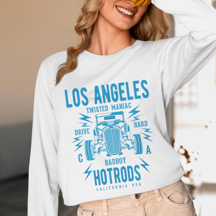 Los Angeles Hotrods Automotive Nostalgia Premium Tri-Blend Unisex Long Sleeve T-Shirt