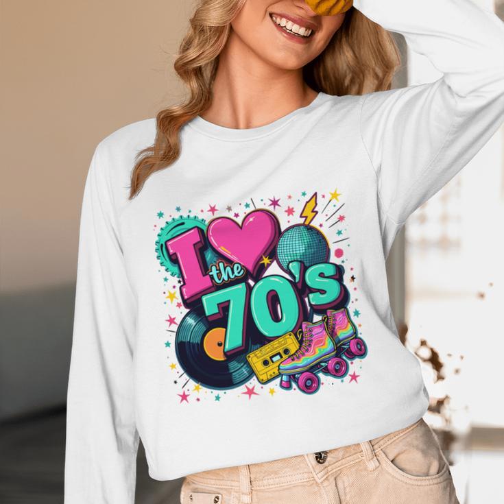 I Love The 70s Retro Cassette Roller Vinyl Disco Nostalgia Unisex Long Sleeve T-Shirt I Love The 70s Retro Cassette Roller Vinyl Disco Nostalgia Unisex Long Sleeve T-Shirt