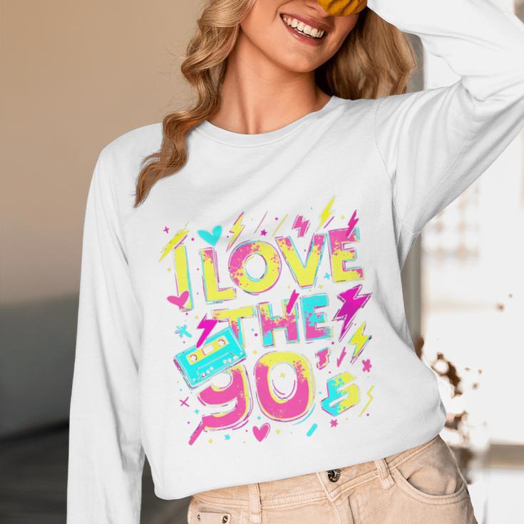 I Love The 90'S 90s Retro Nostalgia Premium Tri-Blend Unisex Long Sleeve T-Shirt