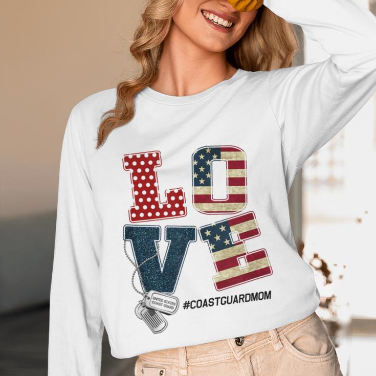 Love Coast Guard Mom Proud Coast Guard Graduation Mom Unisex Long Sleeve T-Shirt