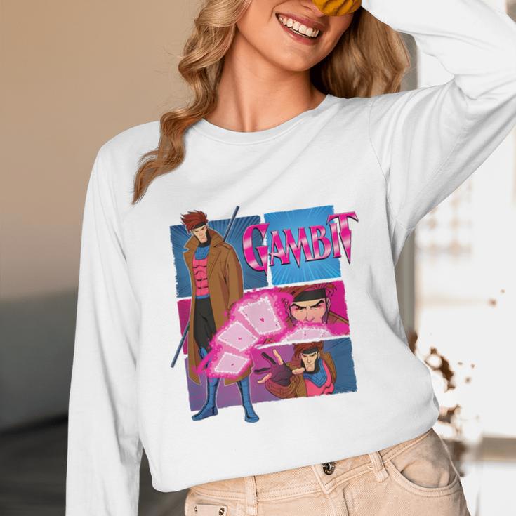 Marvel X-Men '97 Vintage Classic Gambit Comic Book Panels Unisex Long Sleeve T-Shirt Marvel X-Men '97 Vintage Classic Gambit Comic Book Panels Unisex Long Sleeve T-Shirt