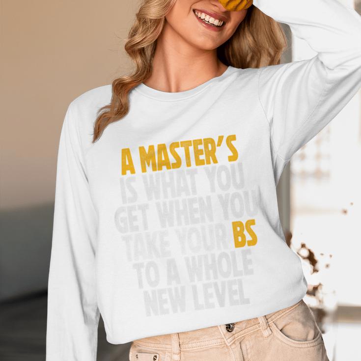 Master Degree When You Take Bs To New Level Graduation Premium Unisex Long Sleeve T-Shirt