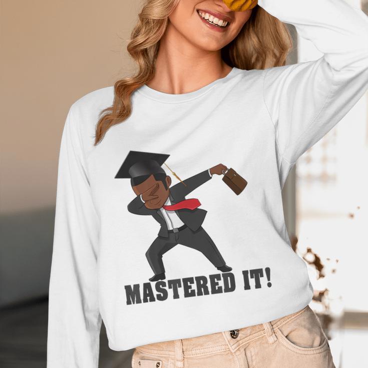 Masters Graduation Mastered It Dabbing Man Tee Unisex Long Sleeve T-Shirt