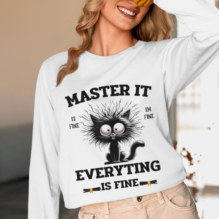 Masters Mastered It Graduate Master Degree Graduation Unisex Long Sleeve T-Shirt