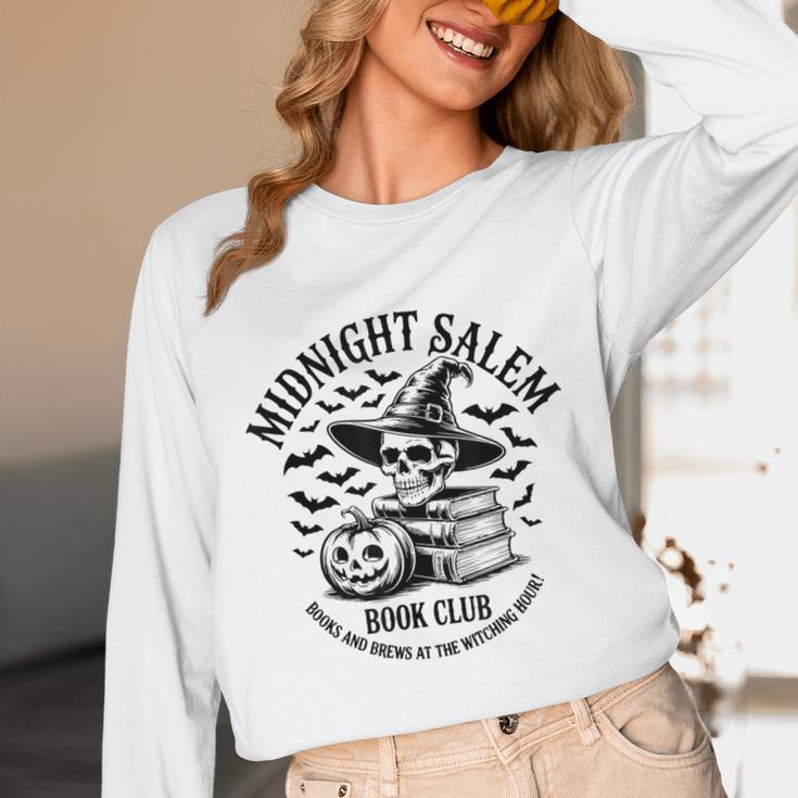 Midnight Salem Book Club Witchy Reads Unisex Long Sleeve T-Shirt