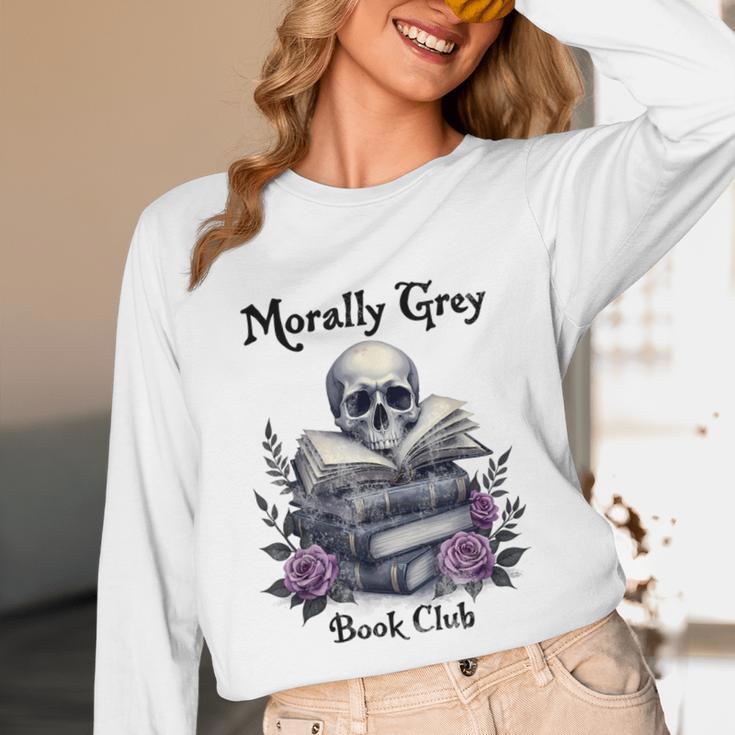 Morally Grey Book Club Gothic Vintage Style Unisex Long Sleeve T-Shirt
