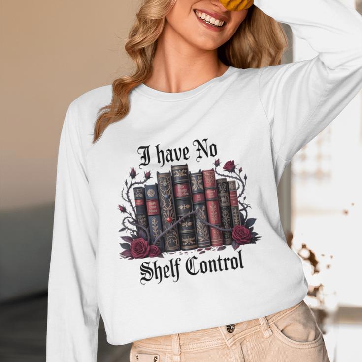 I Have No Shelf Control Dark Academia Book Lover TBR Unisex Long Sleeve T-Shirt I Have No Shelf Control Dark Academia Book Lover TBR Unisex Long Sleeve T-Shirt