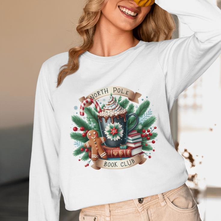 North Pole Book Club Books Reading Mug Gingerbread Unisex Long Sleeve T-Shirt North Pole Book Club Books Reading Mug Gingerbread Unisex Long Sleeve T-Shirt