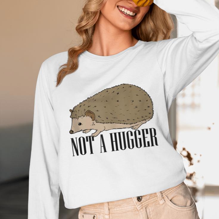 Not A Hugger Hedgehog Introvert Sarcasm Antisocial Unisex Long Sleeve T-Shirt Not A Hugger Hedgehog Introvert Sarcasm Antisocial Unisex Long Sleeve T-Shirt