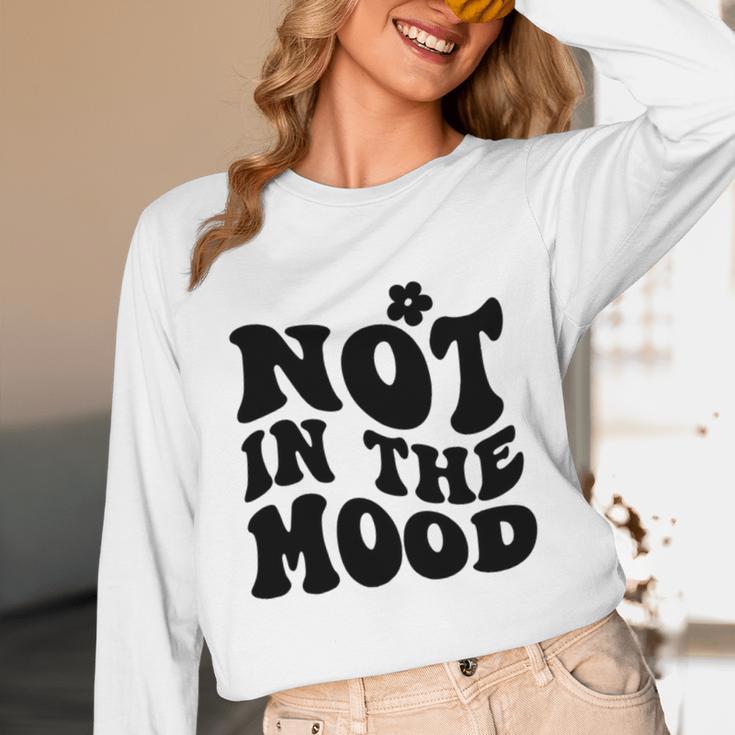 Not In The Mood Anti Social Introvert Sarcastic Retro Unisex Long Sleeve T-Shirt Not In The Mood Anti Social Introvert Sarcastic Retro Unisex Long Sleeve T-Shirt