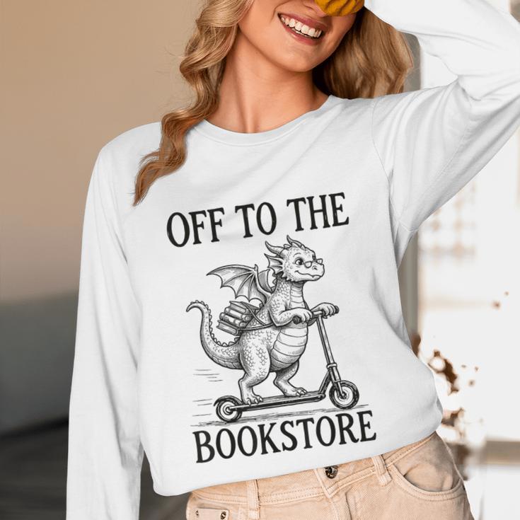 Off To The Bookstore Reading Bookworm Unisex Long Sleeve T-Shirt