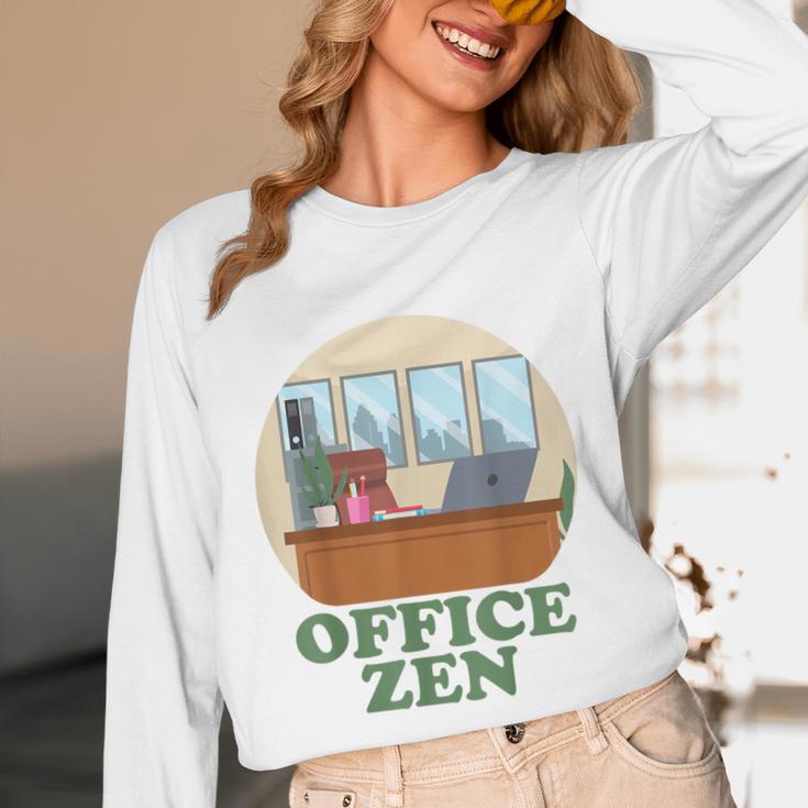 Office Zen Introvert Office Staff Secretary Employee Admin Unisex Long Sleeve T-Shirt Office Zen Introvert Office Staff Secretary Employee Admin Unisex Long Sleeve T-Shirt