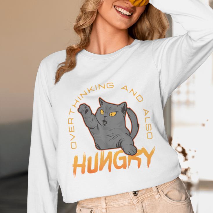 Overthinking And Also Hungry Introverted Overthinker Unisex Long Sleeve T-Shirt Overthinking And Also Hungry Introverted Overthinker Unisex Long Sleeve T-Shirt