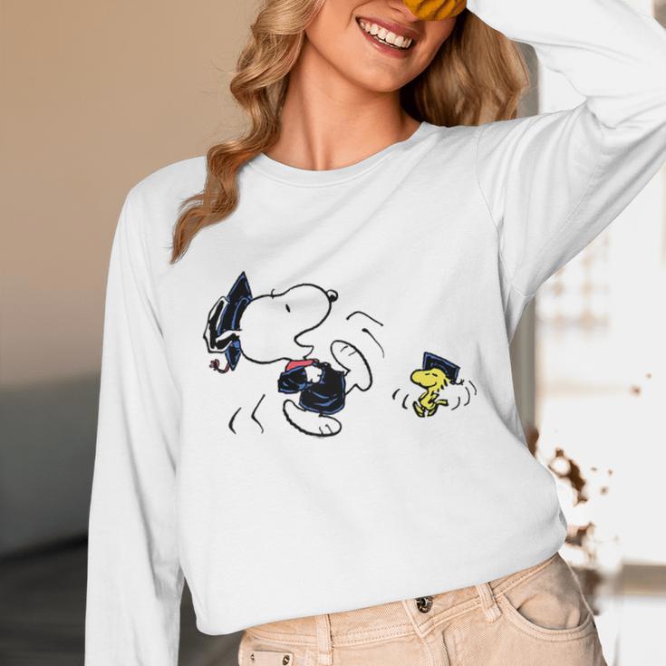 Peanuts Graduation Squad Snoopy Woodstock Raglan Baseball Tee Unisex Long Sleeve T-Shirt