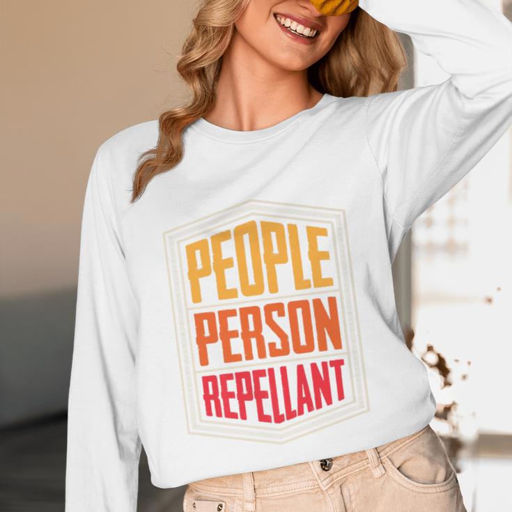 People Person Repellant Introvert Premium Unisex Long Sleeve T-Shirt People Person Repellant Introvert Premium Unisex Long Sleeve T-Shirt