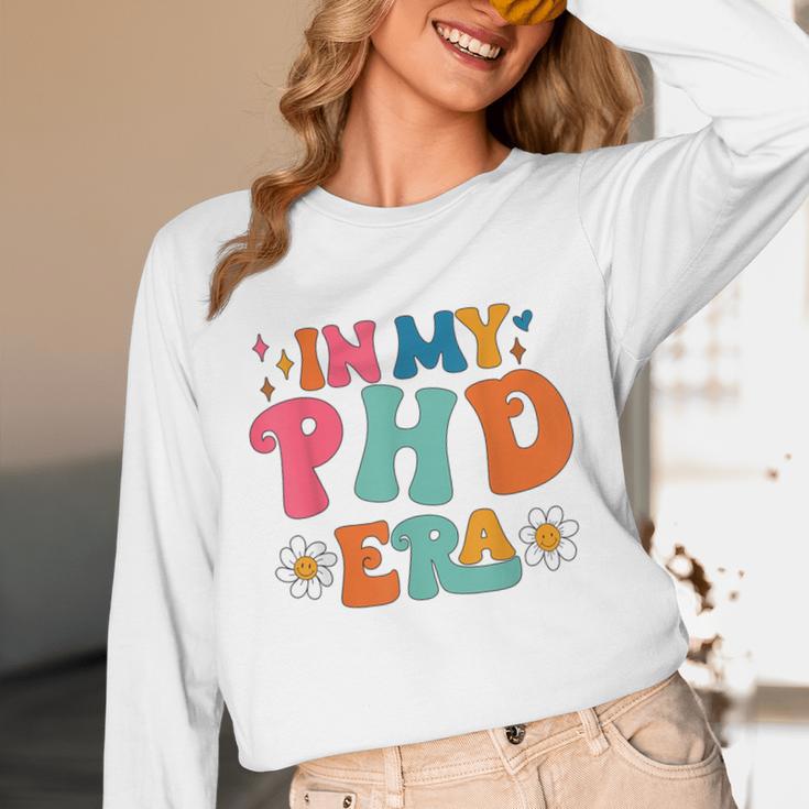 In My Phd Era Groovy Phd Graduation Future Doctor Unisex Long Sleeve T-Shirt