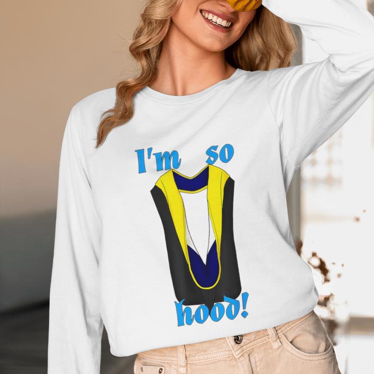 PhD Hood Graduation Shirt Doctorate Degree Doctoral Unisex Long Sleeve T-Shirt
