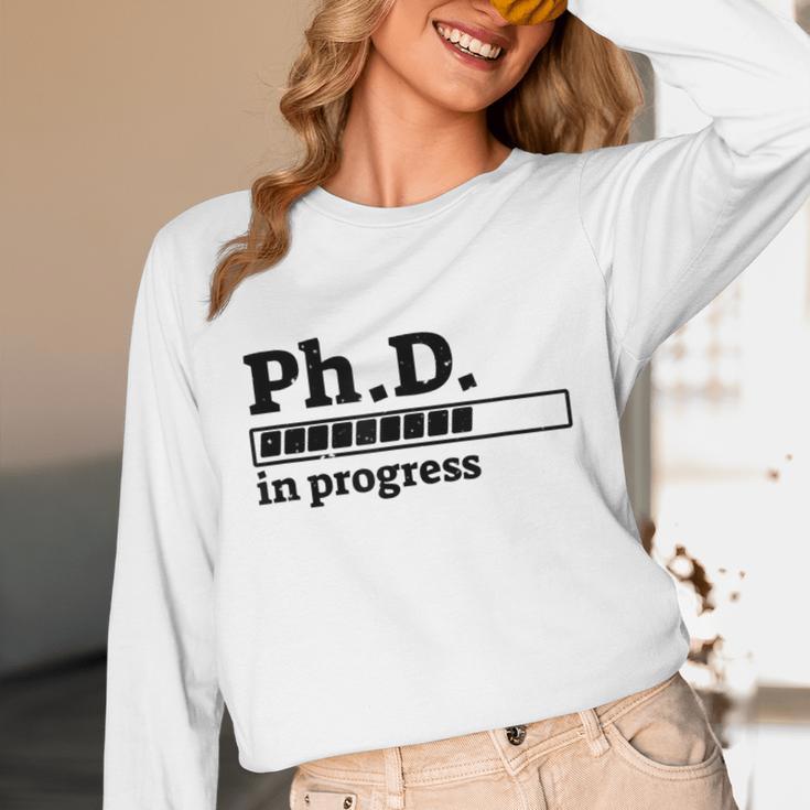 PhD In Progress Graduation Progress Bar Shirt Unisex Long Sleeve T-Shirt