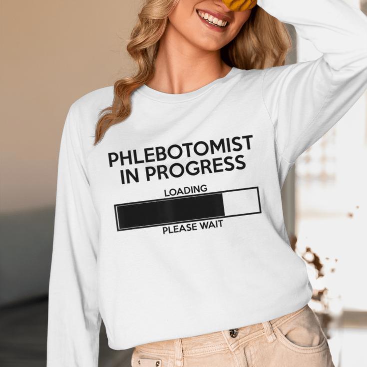 Phlebotomist In Progress Phlebotomy School Graduation Unisex Long Sleeve T-Shirt