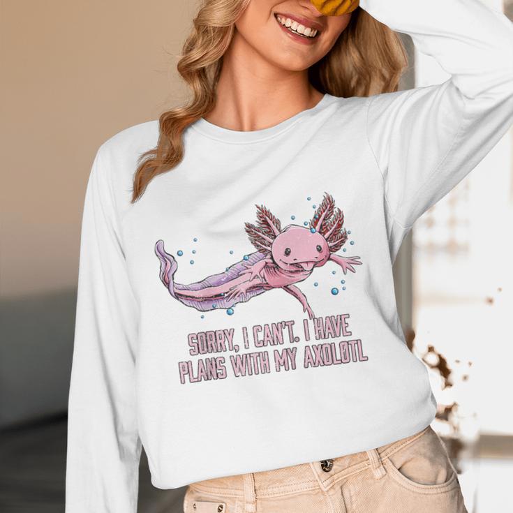 I Have Plans With My Axolotl Salamander Introvert Raglan Baseball Tee Unisex Long Sleeve T-Shirt I Have Plans With My Axolotl Salamander Introvert Raglan Baseball Tee Unisex Long Sleeve T-Shirt