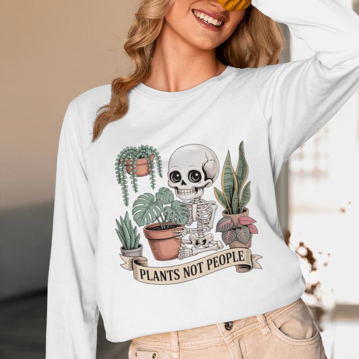 Plant Introvert Gardener Houseplant Botanical Women Men Kids Unisex Long Sleeve T-Shirt