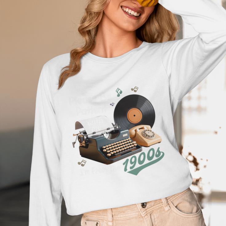 Please BePatient I'm From The 1900s Sarcastic Joke Premium Tri-Blend Unisex Long Sleeve T-Shirt