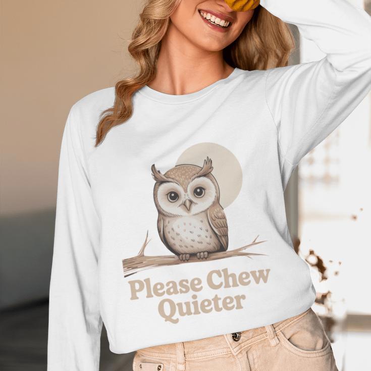 Please Chew Quieter Introvert Christmas Bird Lover Unisex Long Sleeve T-Shirt Please Chew Quieter Introvert Christmas Bird Lover Unisex Long Sleeve T-Shirt
