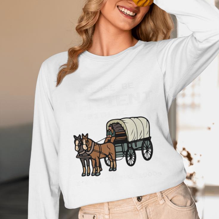 Please Be Patient I'm From The 1900s Amish Wagon & Vintage Premium Unisex Long Sleeve T-Shirt Please Be Patient I'm From The 1900s Amish Wagon & Vintage Premium Unisex Long Sleeve T-Shirt
