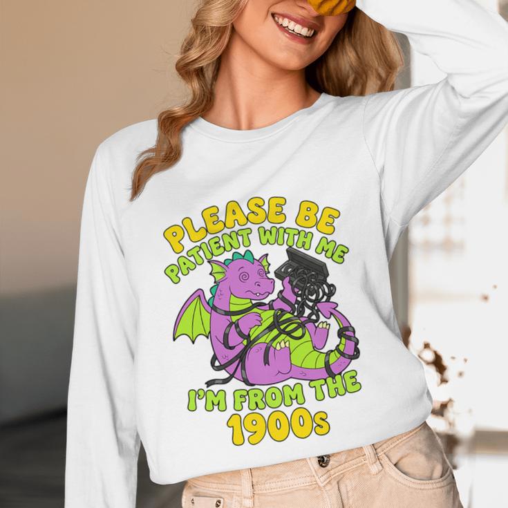 Please Be Patient I'm From The 1900s Dragon Men Women Premium Tri-Blend Unisex Long Sleeve T-Shirt