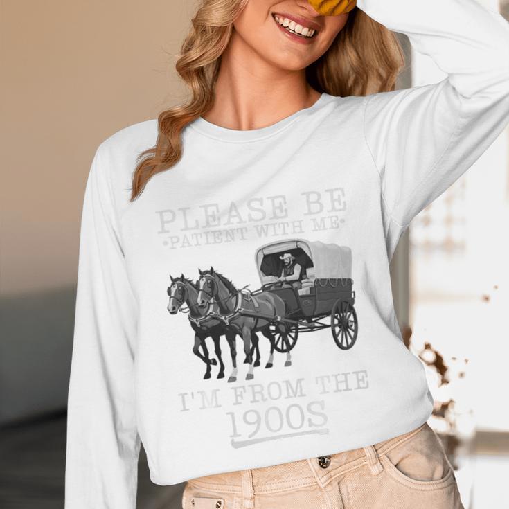 Please Be Patient With Me I'm From The 1900s Humorous Saying Premium Tri-Blend Unisex Long Sleeve T-Shirt Please Be Patient With Me I'm From The 1900s Humorous Saying Premium Tri-Blend Unisex Long Sleeve T-Shirt