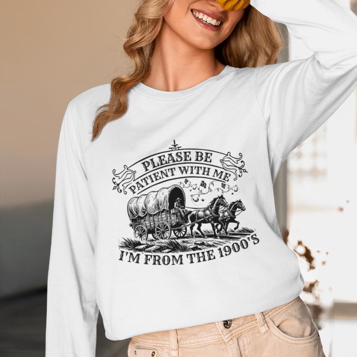 Please Be Patient With Me I'm From The 1900s For Men Women Premium Tri-Blend Unisex Long Sleeve T-Shirt Please Be Patient With Me I'm From The 1900s For Men Women Premium Tri-Blend Unisex Long Sleeve T-Shirt