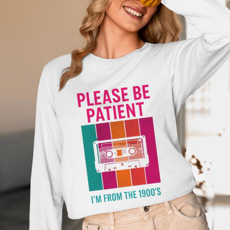 Please Be Patient I'm From The 1900s Retro Cassette Tape Premium Tri-Blend Unisex Long Sleeve T-Shirt Please Be Patient I'm From The 1900s Retro Cassette Tape Premium Tri-Blend Unisex Long Sleeve T-Shirt