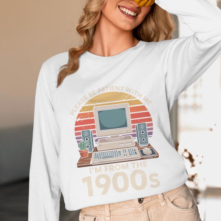 Please Be Patient I'm From The 1900s Retro Computer Geek PC Unisex Long Sleeve T-Shirt Please Be Patient I'm From The 1900s Retro Computer Geek PC Unisex Long Sleeve T-Shirt