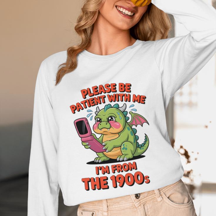Please Be Patient I'm From The 1900s Vintage Men Women Premium Tri-Blend Unisex Long Sleeve T-Shirt Please Be Patient I'm From The 1900s Vintage Men Women Premium Tri-Blend Unisex Long Sleeve T-Shirt