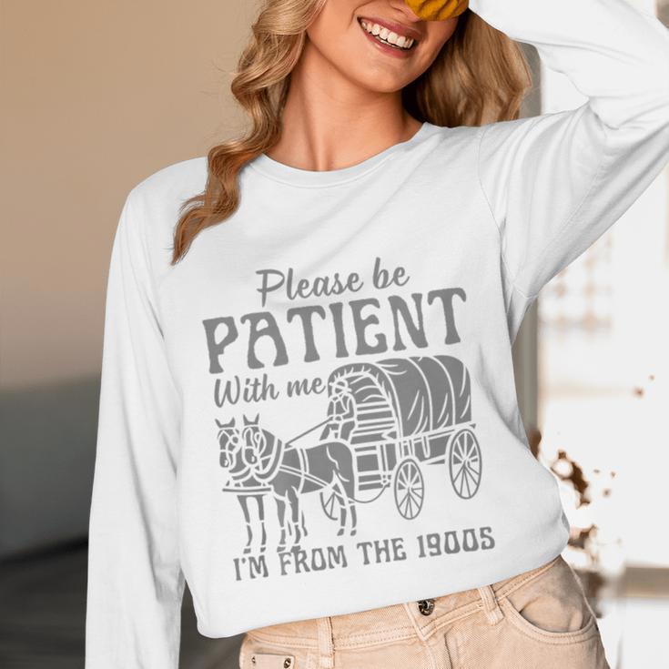 Please Be Patient With Me I'm From The 1900s Vintage 1900s Premium Tri-Blend Unisex Long Sleeve T-Shirt Please Be Patient With Me I'm From The 1900s Vintage 1900s Premium Tri-Blend Unisex Long Sleeve T-Shirt