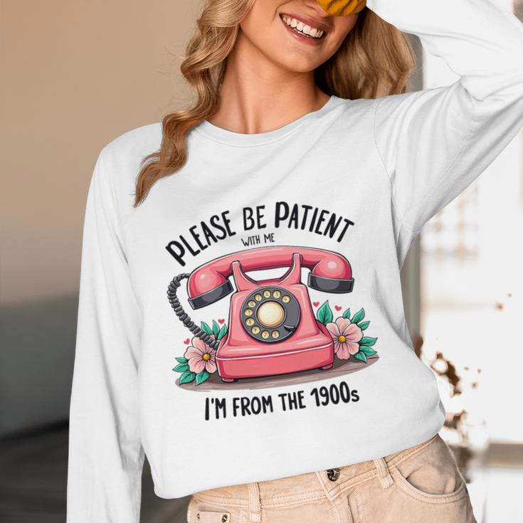 Please Be Patient With Me I'm From The 1900s Women Girl Premium Tri-Blend Unisex Long Sleeve T-Shirt Please Be Patient With Me I'm From The 1900s Women Girl Premium Tri-Blend Unisex Long Sleeve T-Shirt