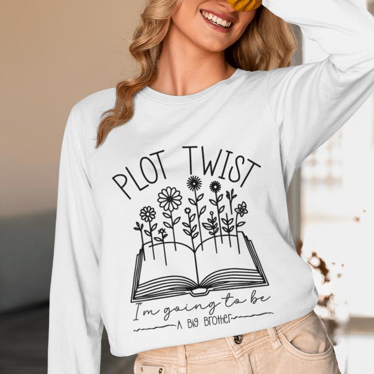 Plot Twist I'm Going To Be A Big Brothers Literary Book Boys Unisex Long Sleeve T-Shirt Plot Twist I'm Going To Be A Big Brothers Literary Book Boys Unisex Long Sleeve T-Shirt