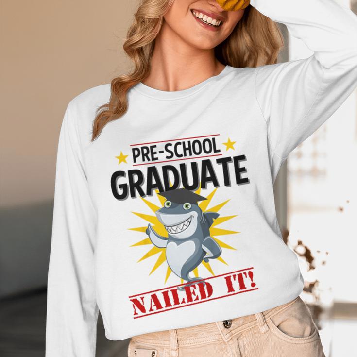 Pre K Nailed It Shirt 2019 Shark Graduation TShirt Unisex Long Sleeve T-Shirt