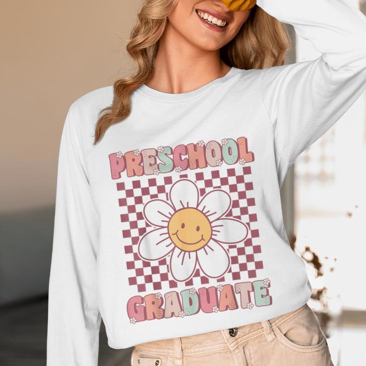 Preschool Graduation Graduate Cute Groovy Last Day Of Pre K Unisex Long Sleeve T-Shirt