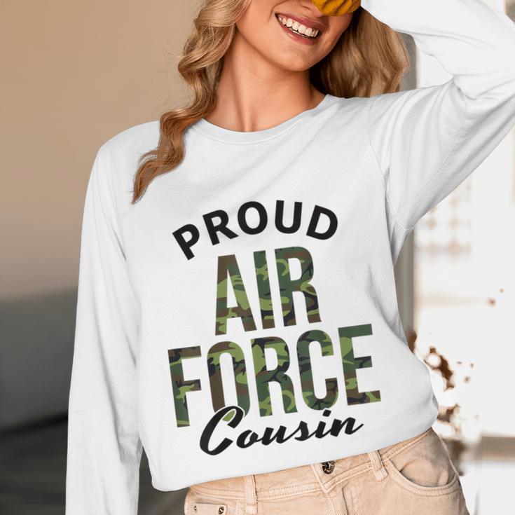 Proud Air Force Cousin Deployment Homecoming Graduation USAF Unisex Long Sleeve T-Shirt
