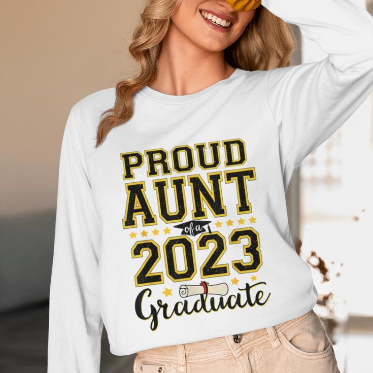 Proud Aunt Of A 2023 Graduate Family Matching Graduation Unisex Long Sleeve T-Shirt