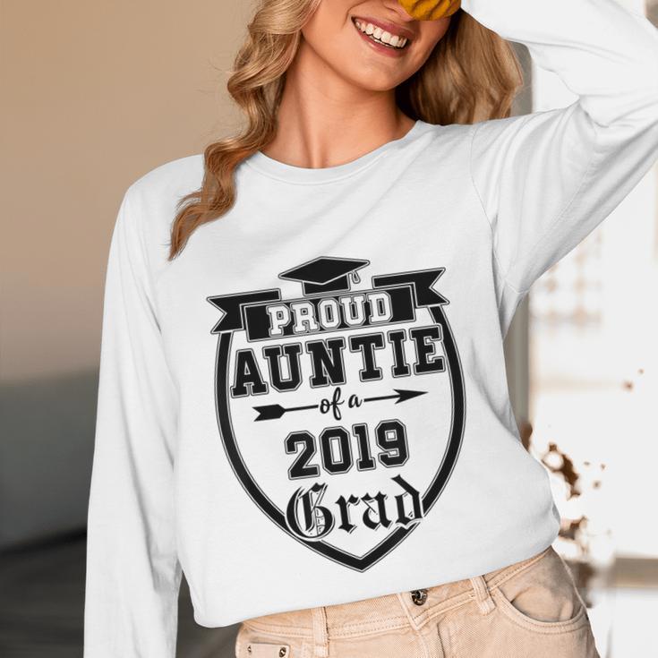 Proud Auntie Of a 2019 Grade Aunt Graduation Unisex Long Sleeve T-Shirt