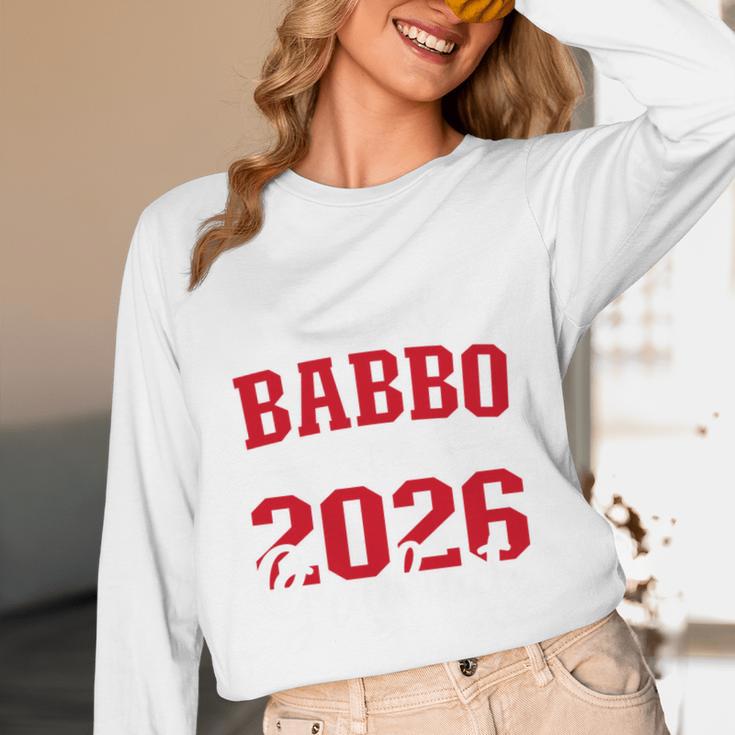 Proud Babbo Of a Class Of 2026 Graduate For Graduation Unisex Long Sleeve T-Shirt