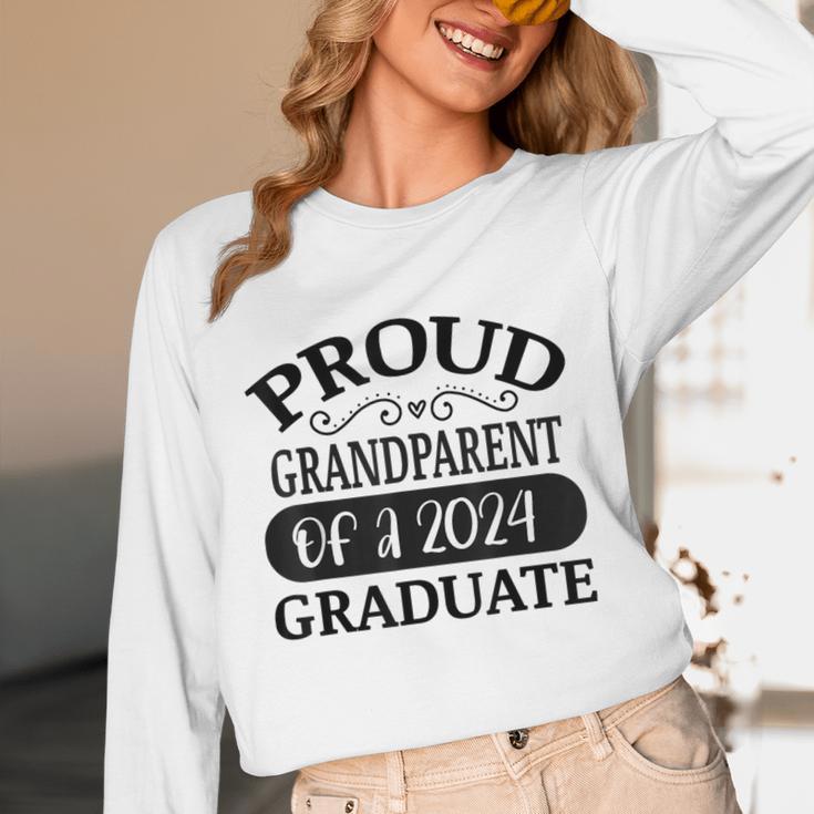 Proud Grandparent Of A Class Of 2024 Graduate Graduation Unisex Long Sleeve T-Shirt