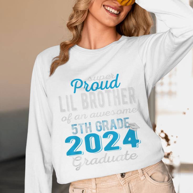 Proud Little Brother Of 5th Grade Graduate 2024 Graduation Premium Unisex Long Sleeve T-Shirt